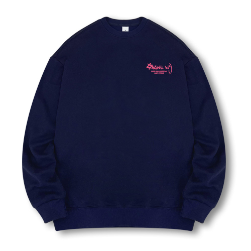 Свитшот Chess Flower [Navy] (с начесом на выбор)