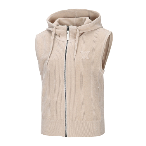 W CHENILLE KNIT HOODY VT_LE