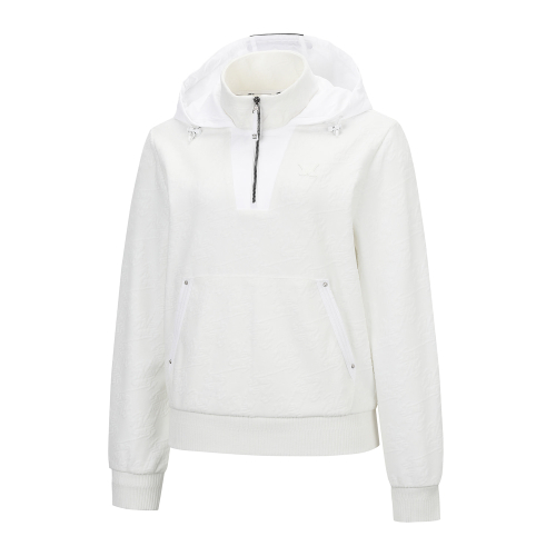 W LOGO PATTERN ANORAK L/TS_OW
