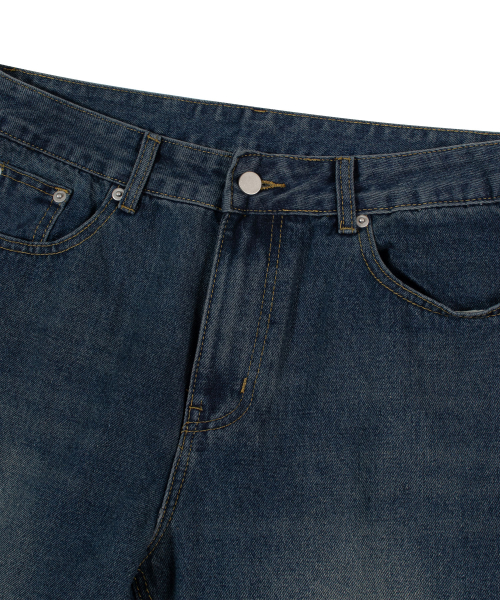 WASHED DENIM PANTS_INDIGO
