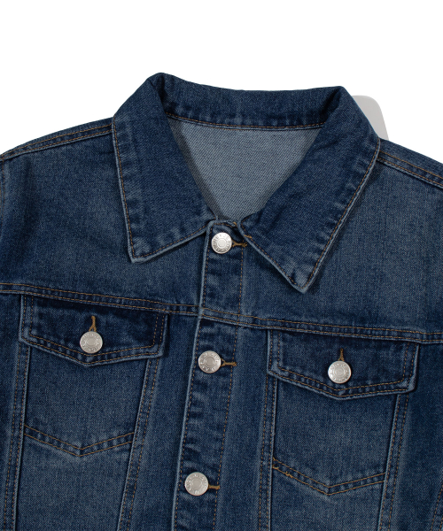 WASHED DENIM TRUCKER JACKET_INDIGO