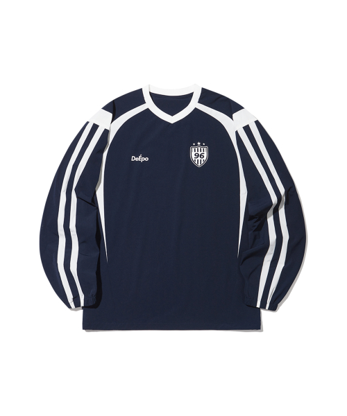 Лонгслив с V-вырезом NAVY