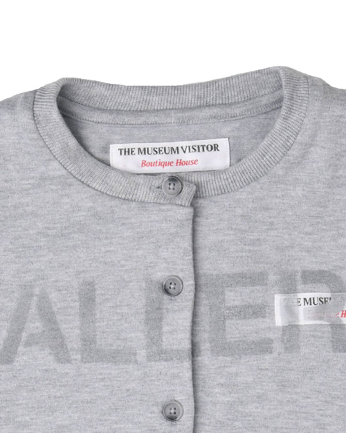 SPRAYED GALLERY CARDIGAN (GREY)