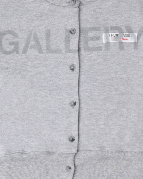SPRAYED GALLERY CARDIGAN (GREY)