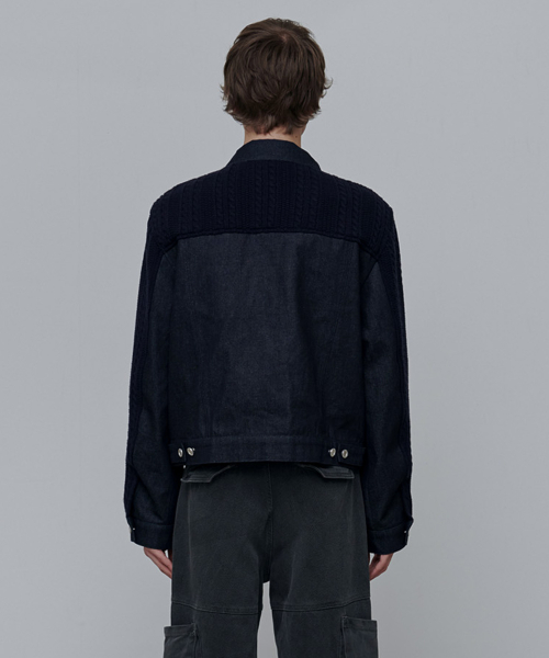 Zinnia Mix Jacket-NAVY(RENEWAL)