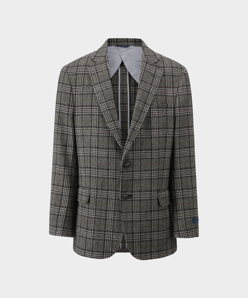 Твидовый пиджак Classic Fit 1818 (Brown) (BBJSMM46404EF)