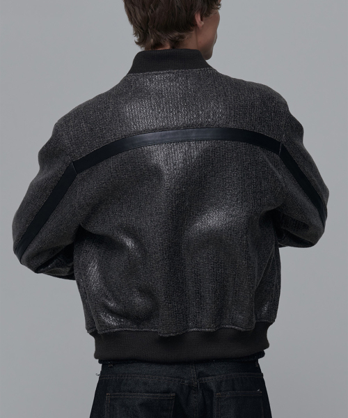 COSMOS BOMBER JACKET-BROWN