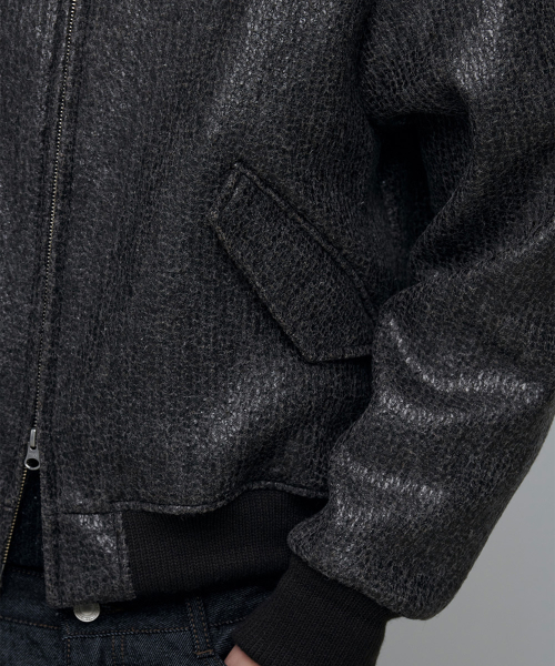 COSMOS BOMBER JACKET-BROWN
