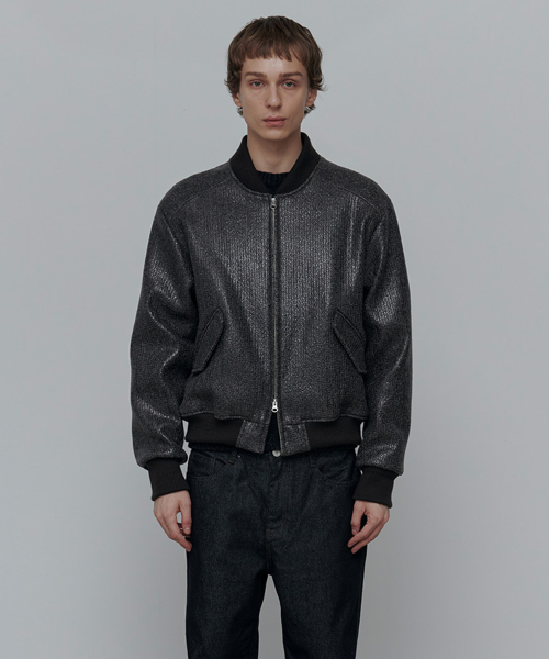 COSMOS BOMBER JACKET-BROWN