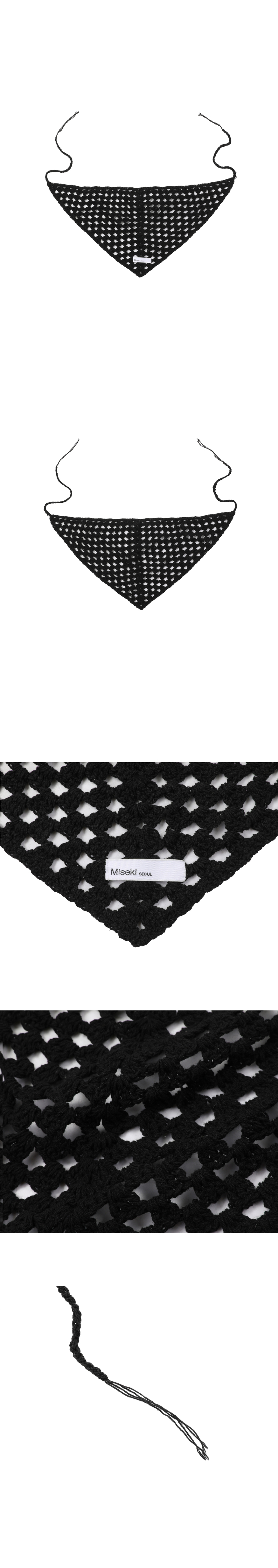 MISEKI SEOUL☆Knit bandana MUSINSA公式 | MISEKI SEOUL Knit bandana BLACK