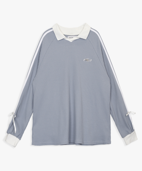 TRACK RIBBON TOP_SKY синий