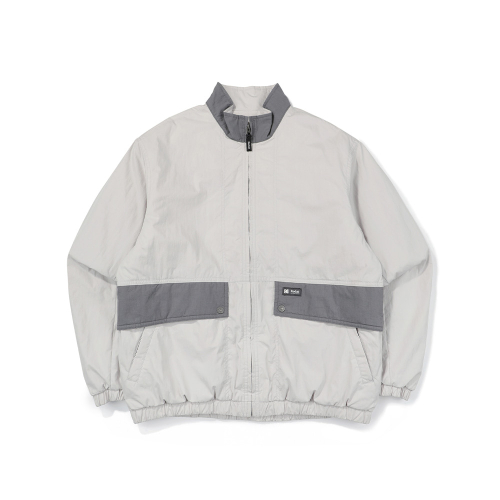 Куртка с набивкой вареный хлопок LIGHT GREY