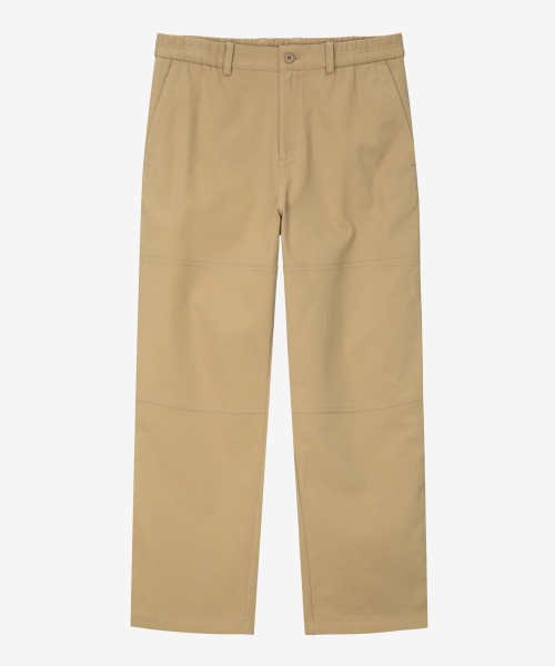 Теплые хлопковые брюки на резинке double knee - 2 colors