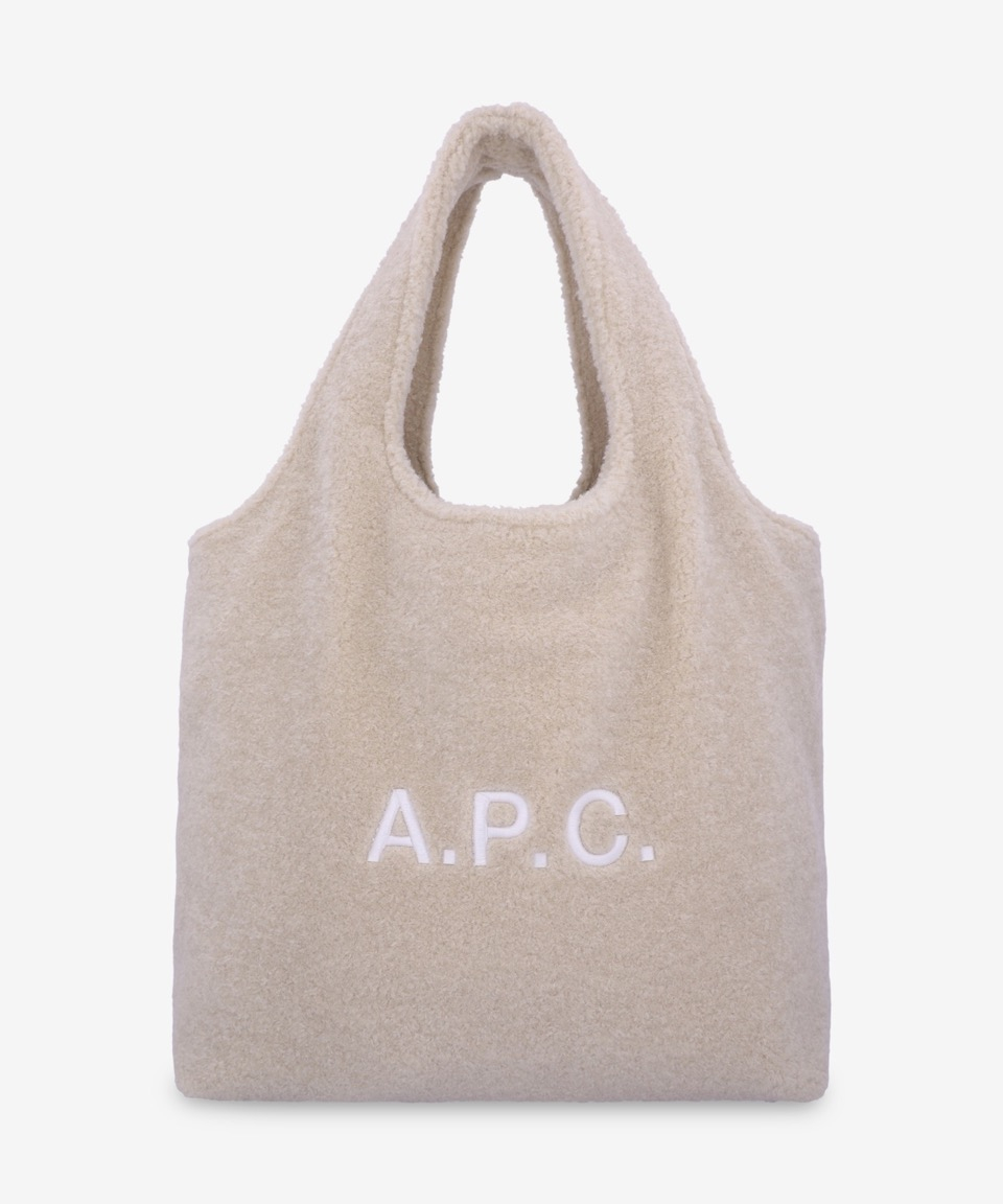 ★A.P.C.★ Ninon Tote Bag Beige PSAJWM61565BAA PSAJWM61565BA Ninon tote bag | Recycled leather-like material | A.P.C.