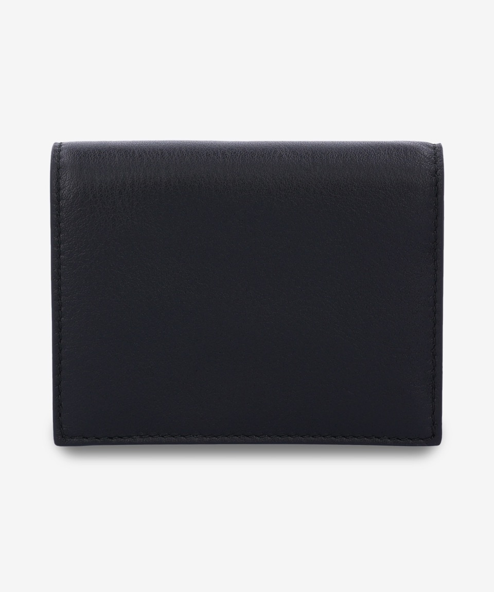 MUSINSA | PRADA Gold Metal Logo Wallet - Black / 1MV2042CYSF0002