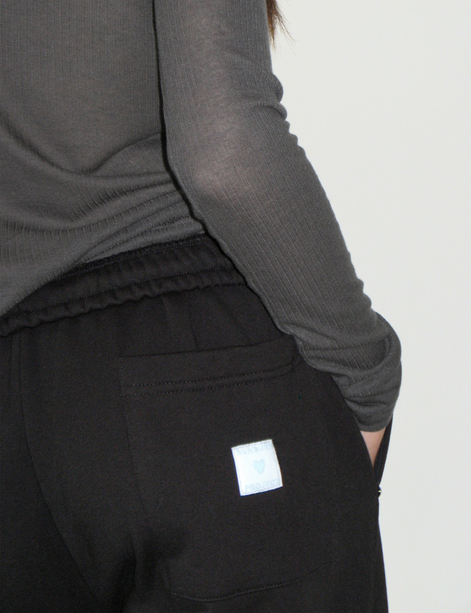 MUSINSA | SUNBURN PROJECT Rivet Wide Sweatpants, BLACK