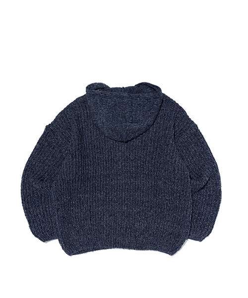 Вязаный худи на молнии Cable Weight (Navy)