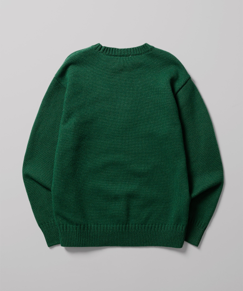 Пуловер с тисненым логотипом Green