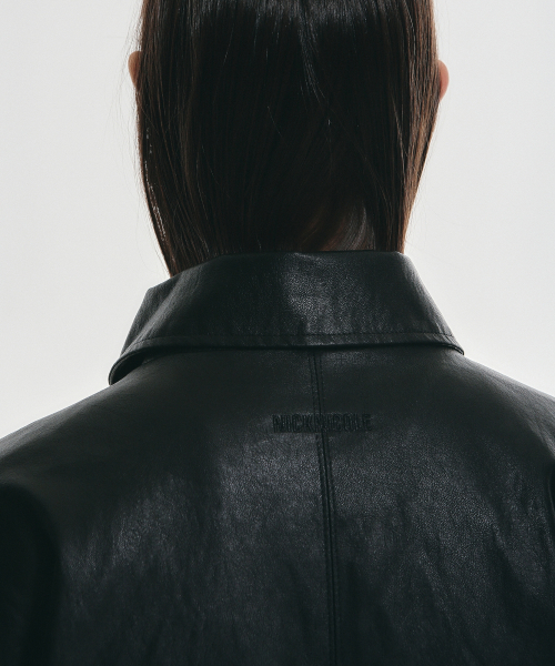 HIDDEN пуговица MIDI кожа JACKET