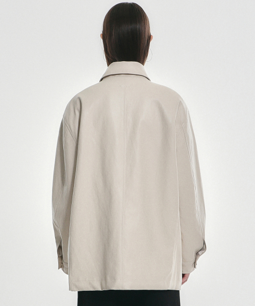 HIDDEN пуговица MIDI кожа JACKET