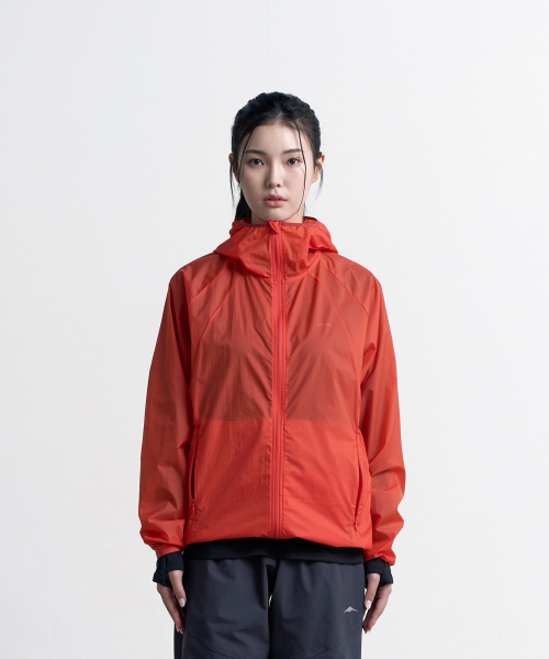 Ветровка худи (Tangerine Red)
