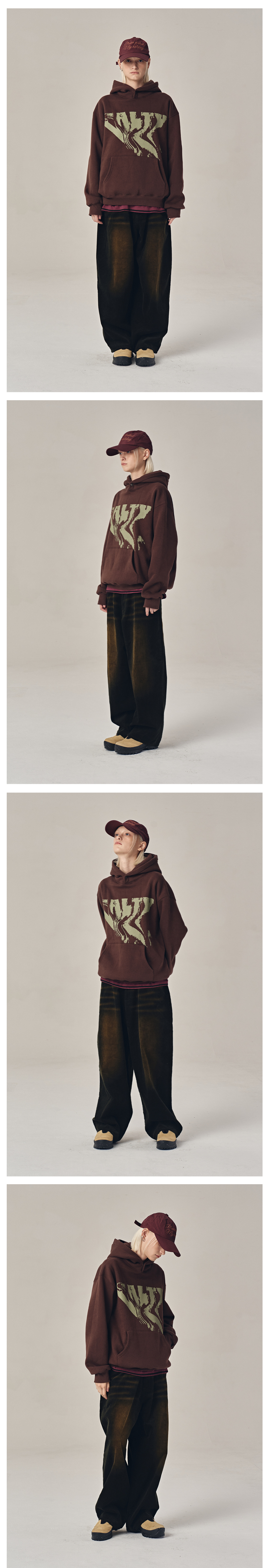 ★SUPERSUB★ Salty Snap Button Hoodie Brown ERR MUSINSA | SUPERSUB Salty Snap Button Hoodie - Brown