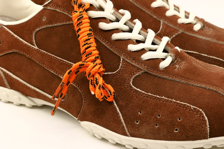 MUSINSA | YASE Spider Suede Sneakers Brown