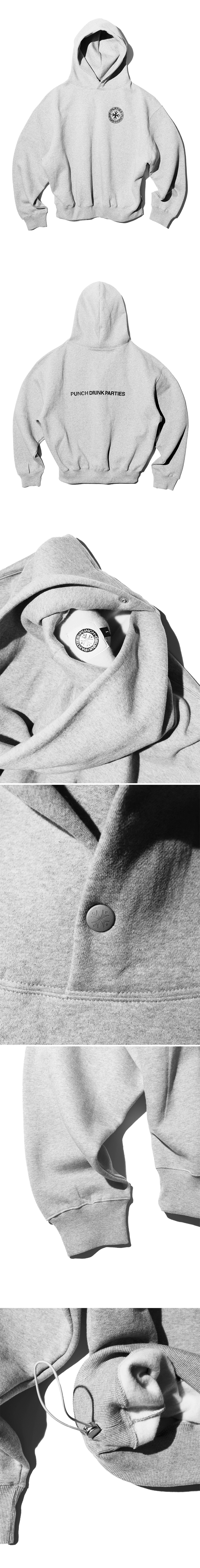펀치드렁크파티즈(PUNCH DRUNK PARTIES) Circle Logo Oversized