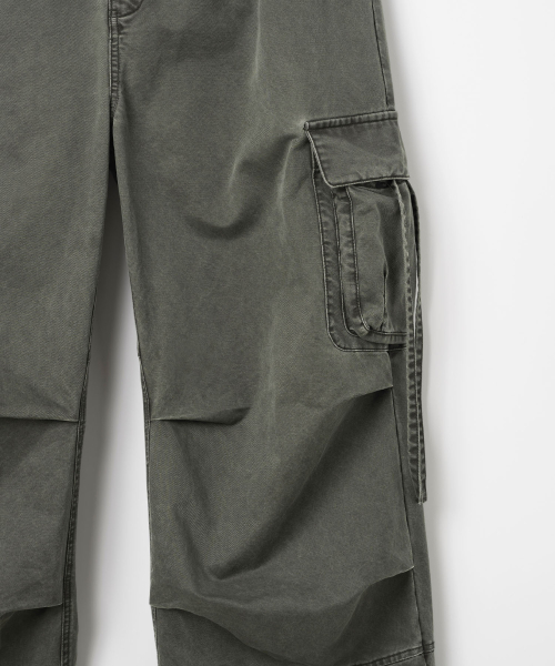 Брюки силуэта Garment Washed [Khaki Grey]