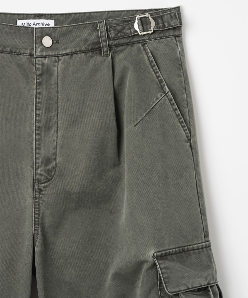 Брюки силуэта Garment Washed [Khaki Grey]