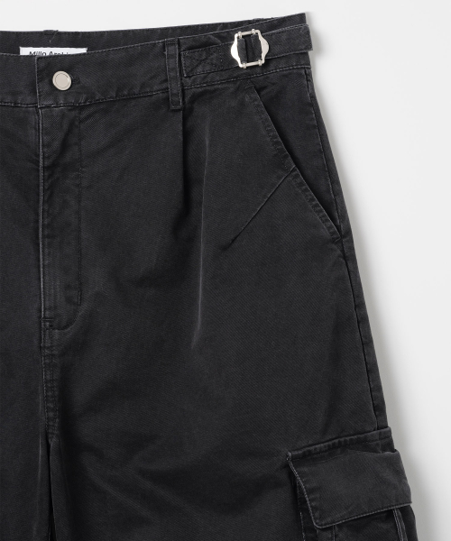 Брюки силуэта Garment Washed [Black]