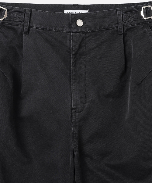 Брюки силуэта Garment Washed [Black]