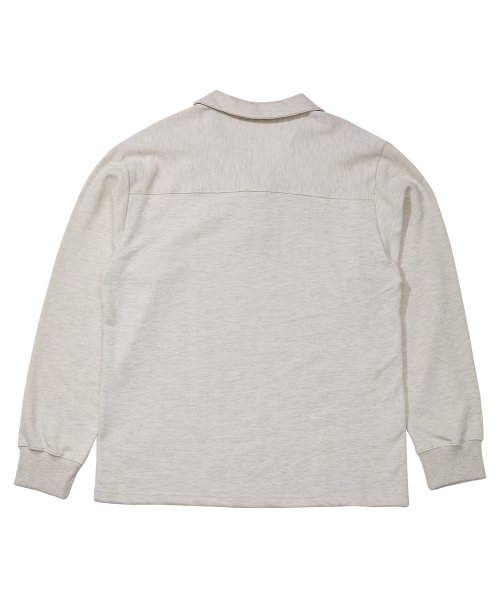 MU-WI PIN-трикотаж COLLAR-TEE (Oatmeal)