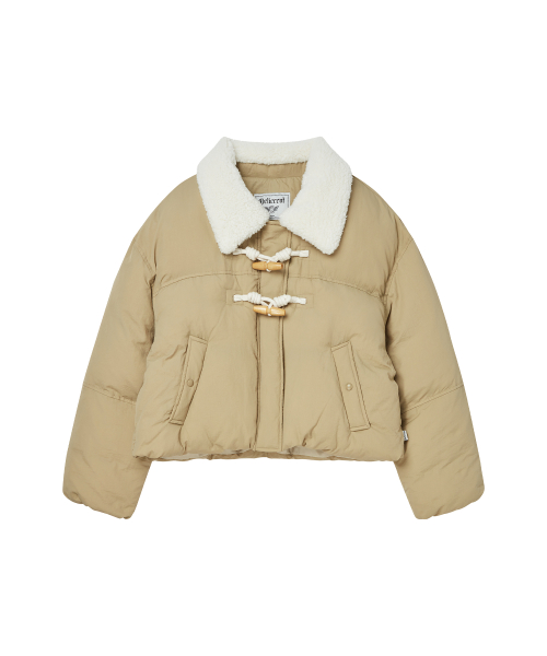 Пуховик с меховым воротником BEIGE