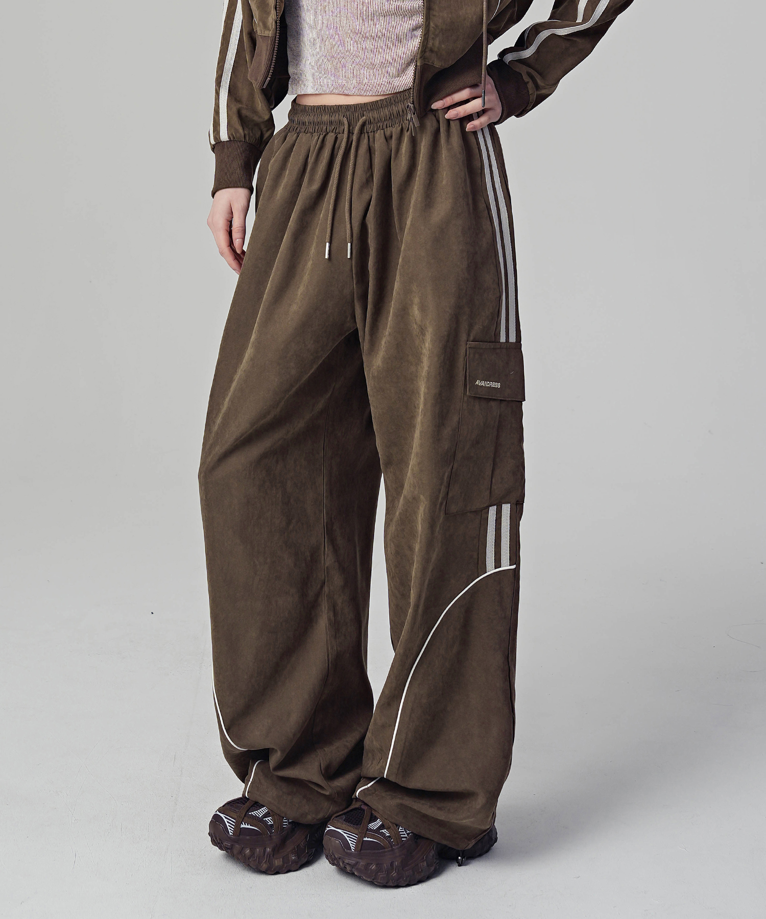 Unisex Bliss Suede широкий брюки - 5COL