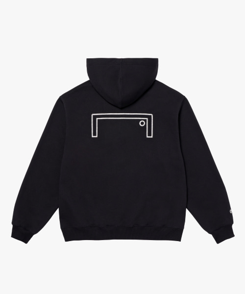 BASIC BRUSHED FULL ZIP-UP HOODIE-DARK NAVY