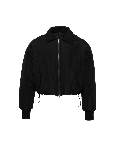 Matt Crop Puffer BLACK