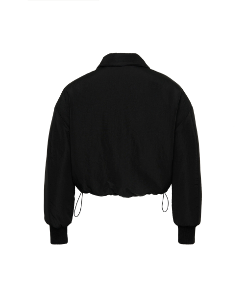 Matt Crop Puffer BLACK