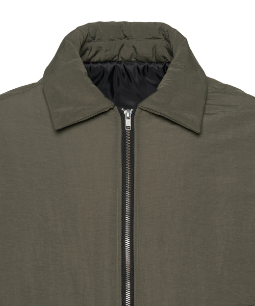 Matt Crop Puffer KHAKI