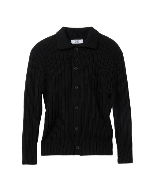 3Button Ribbed Cardigan