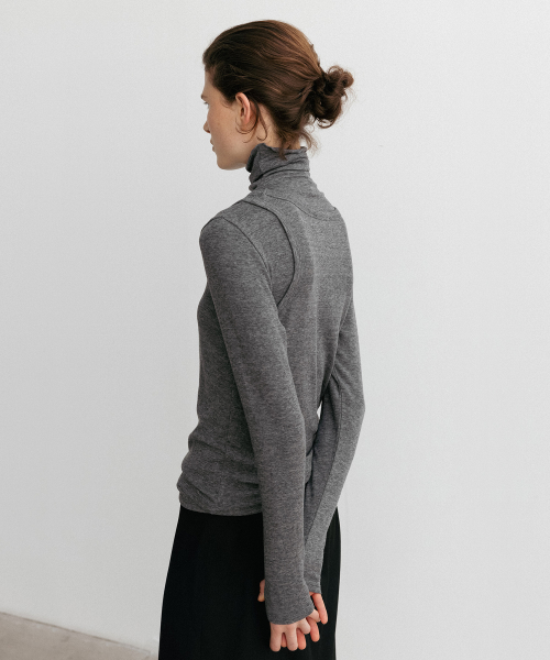 Водолазка Letters Roll Neck_CHARCOAL