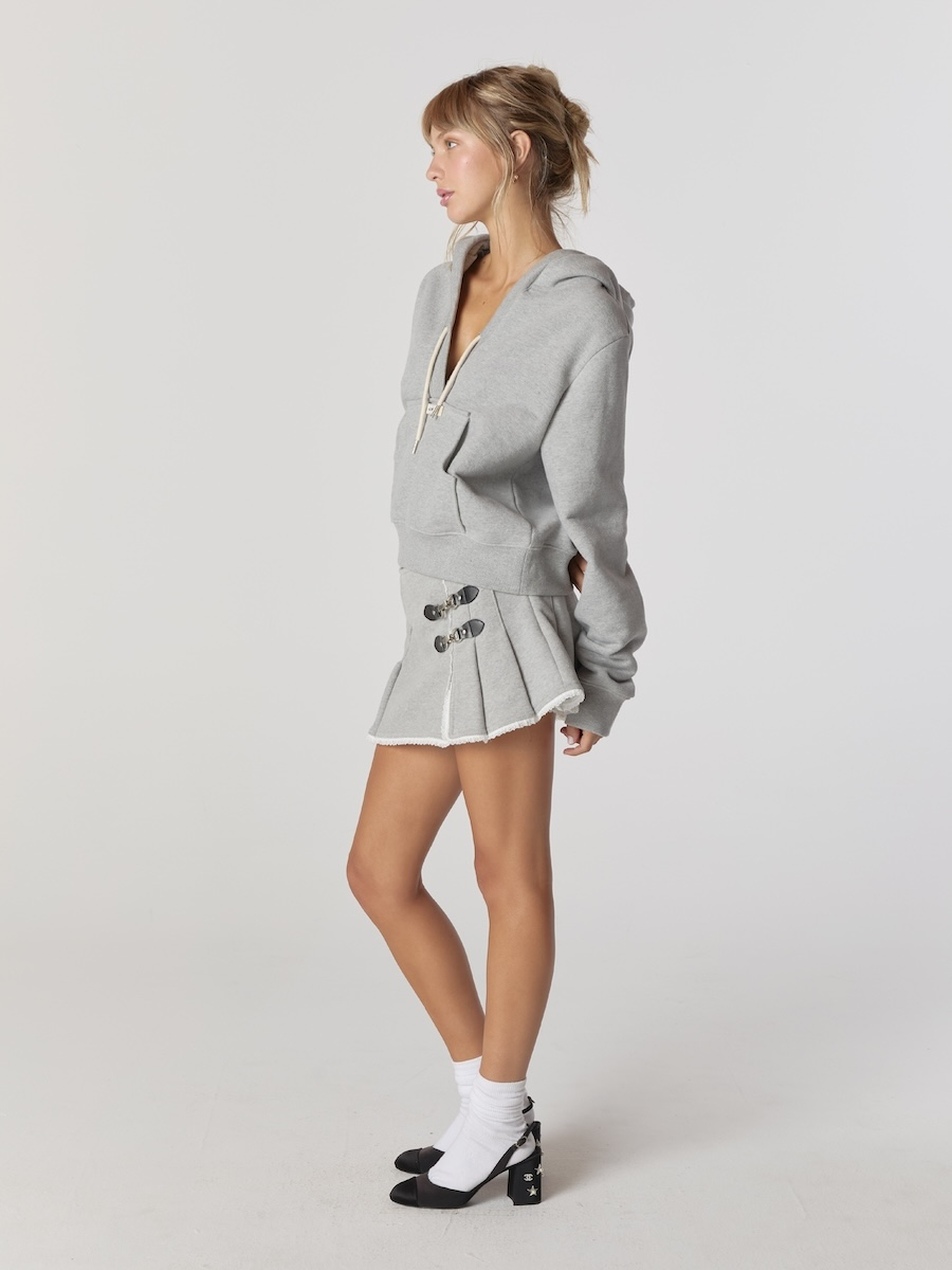 新製品 GLOWNY CIAO V CUT HOODIE Sサイズ MUSINSA公式 | GLOWNY CIAO V CUT HOODIE (GRAY)