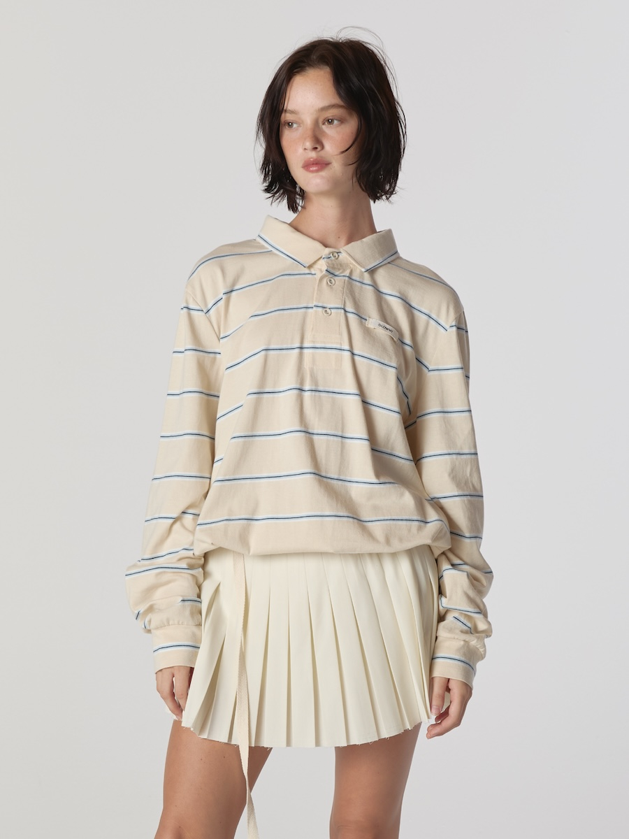 MUSINSA | GLOWNY TERRY PK LONG SLEEVE (CREAM)