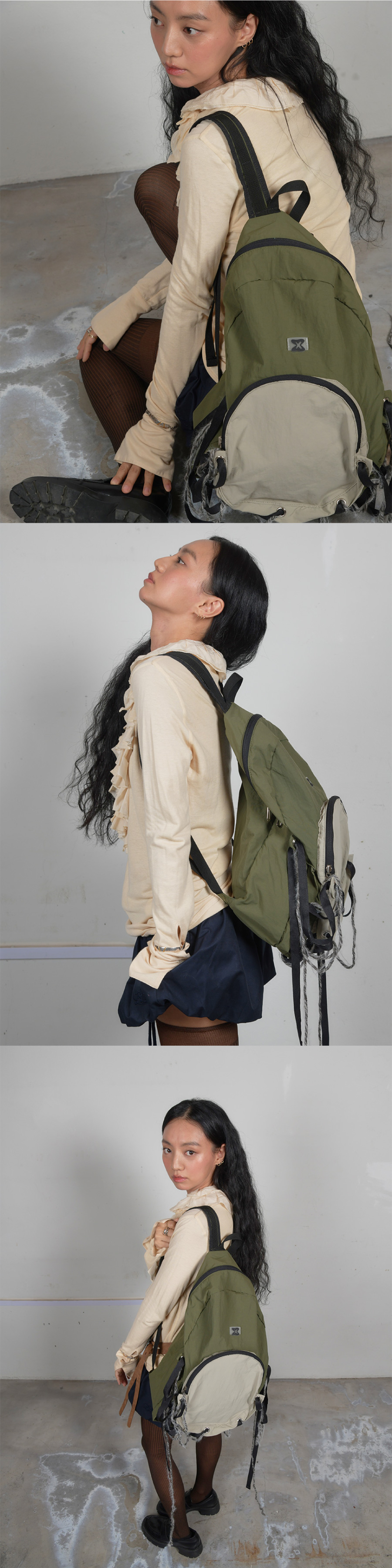 ★[MUWM] Nest Backpack (3色)★ MUSINSA | MUWM Nest Backpack (Kiwi Green)