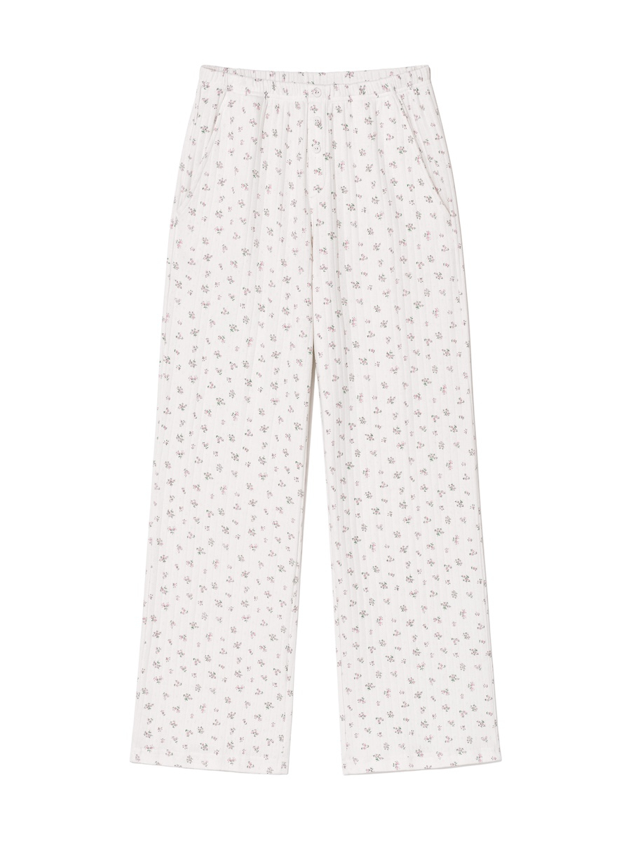 MUSINSA | GLOWNY PROVINCE EYELET PANTS (SNOW BOUQUET)