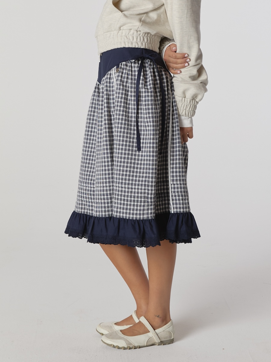 ◆GLOWNY◆ AMELIA TIERED RUFFLE SKIRT COTTAGE BLUE GY24FASK0 MUSINSA | GLOWNY AMELIA TIERED RUFFLE SKIRT (COTTAGE BLUE)