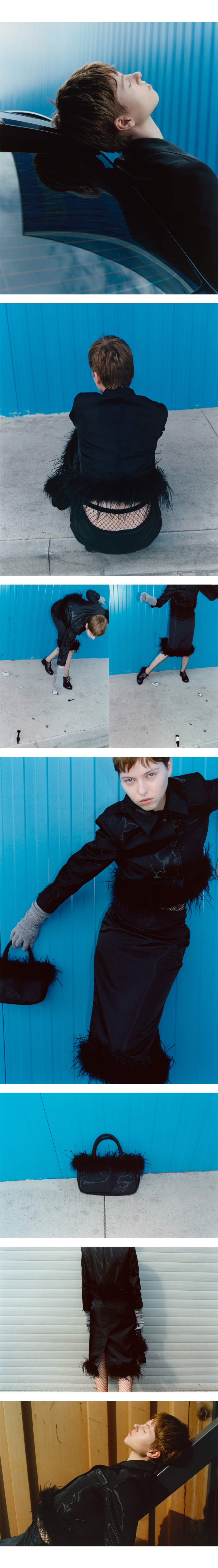 MOONSUN ■ MJ S2 Ostrich Hair Crop Jacket MUSINSA | MOONSUN MJ S2 Ostrich Hair Crop Jacket / Black