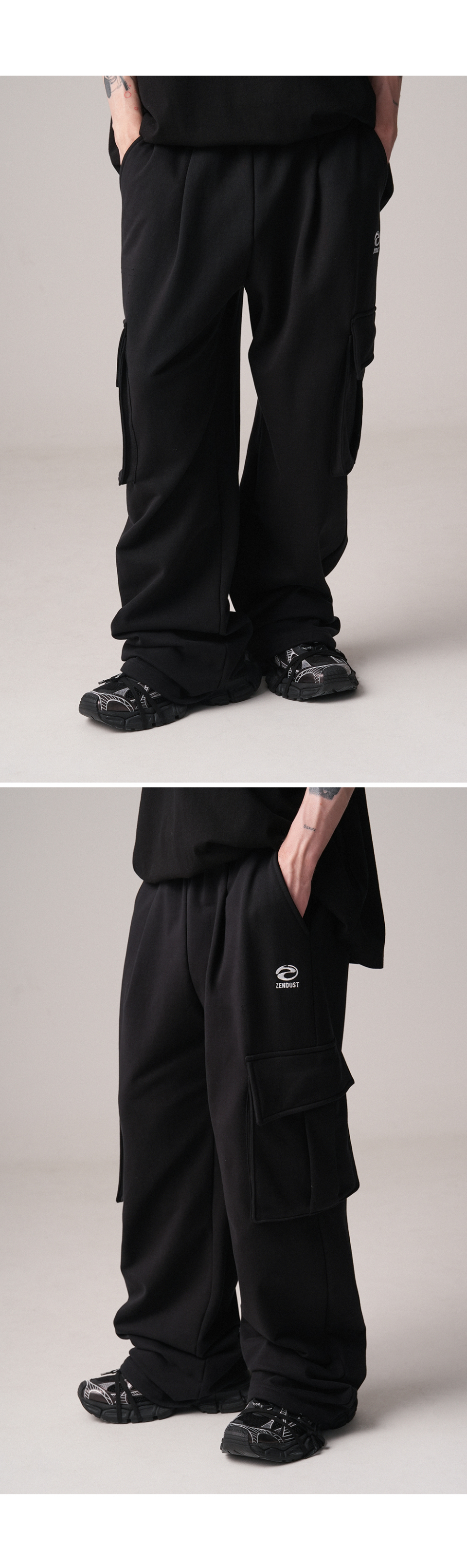 MUSINSA公式 | ZENDUST Geta Pocket Wide Pants - 2COL