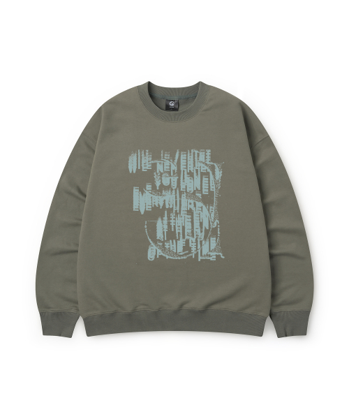 Свитшот Never Lonely (Khaki)