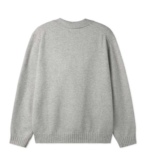Свитер из шерсти с отложным воротником, Gray